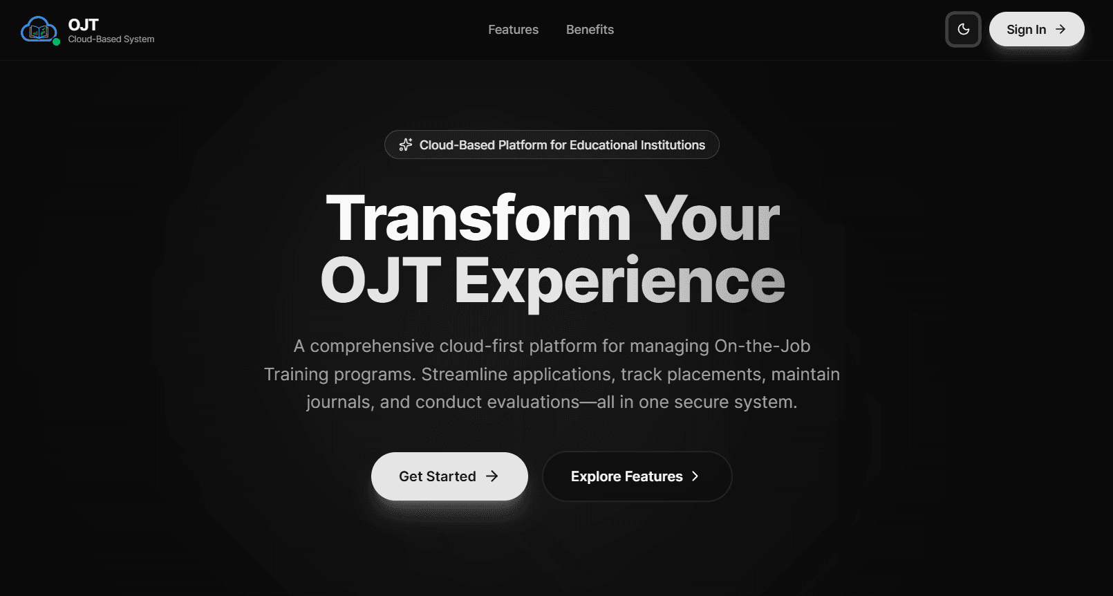 Cloud-Based OJT Monitoring and Journal System